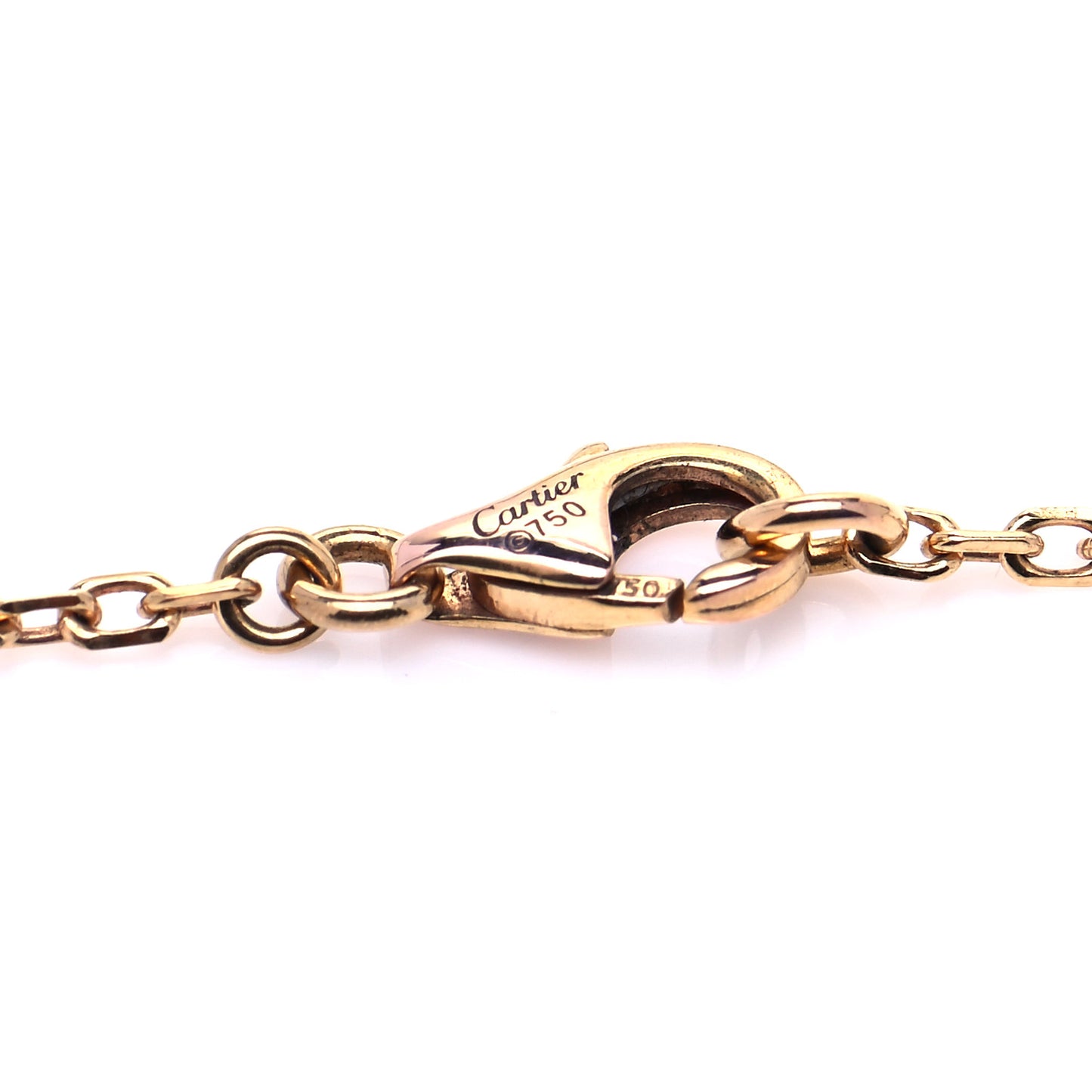 18K Pink White Yellow Gold Diamond Trinity Pendant Necklace