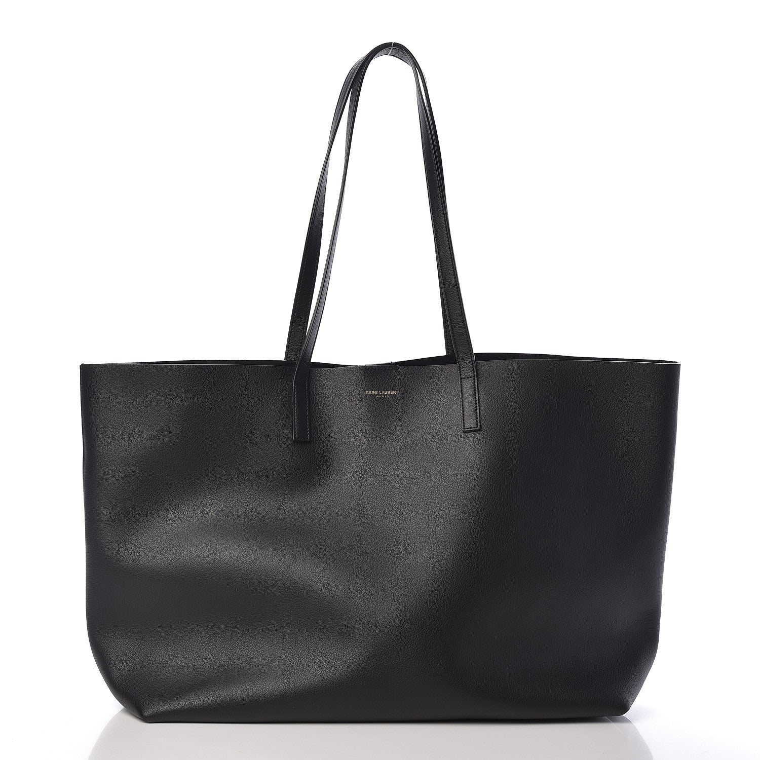 Saint Laurent Calfskin Large Shopping Tote Black 3 of 13