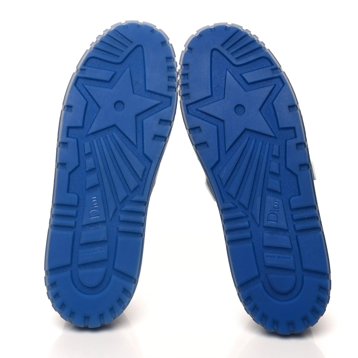 Christian Dior Calfskin Clear Rubber Dior-ID Platform Sneakers 41 White Deep Blue 5 of 7