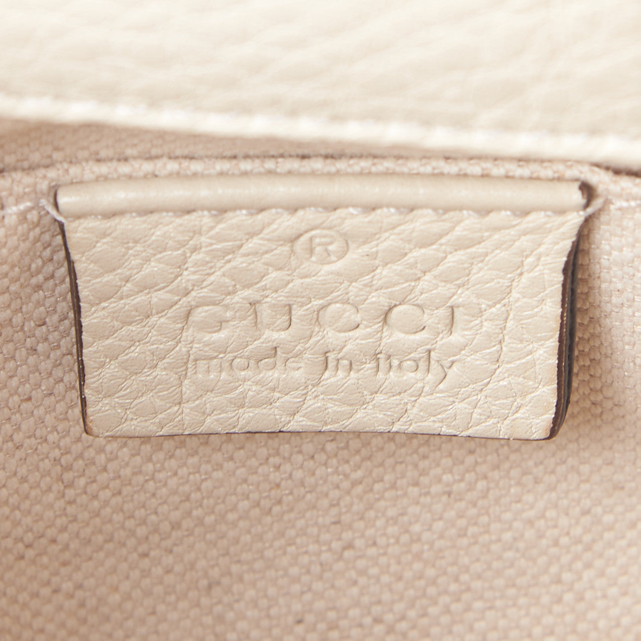 Gucci Calfskin Mini Bamboo Shopper Tote Off White 7 of 8