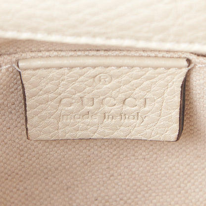 Gucci Calfskin Mini Bamboo Shopper Tote Off White 7 of 8