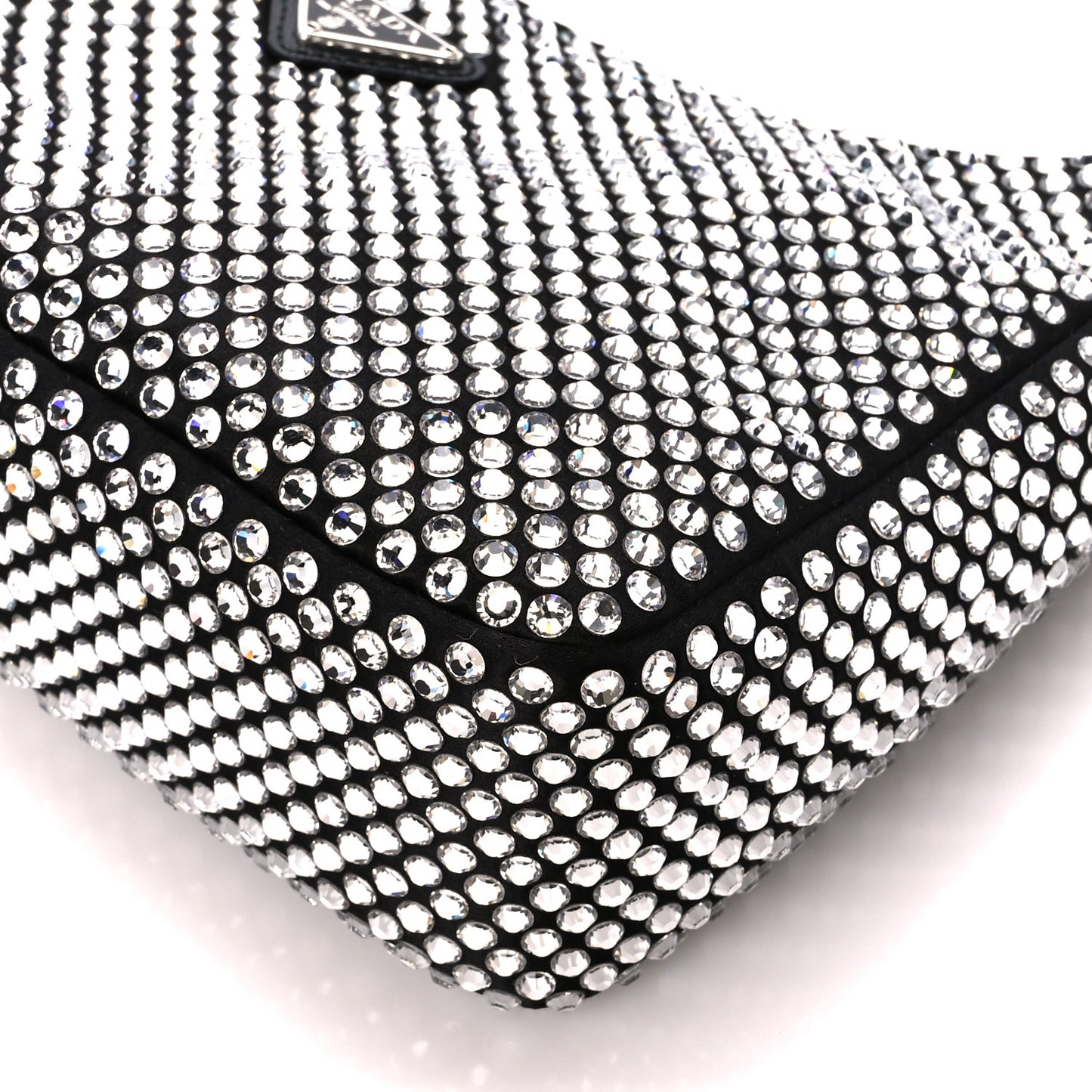 Satin Crystal Mini Re-Edition 2000 Bag Cristal