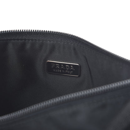 Prada Tessuto Nylon Pochette Bag Black 8 of 9