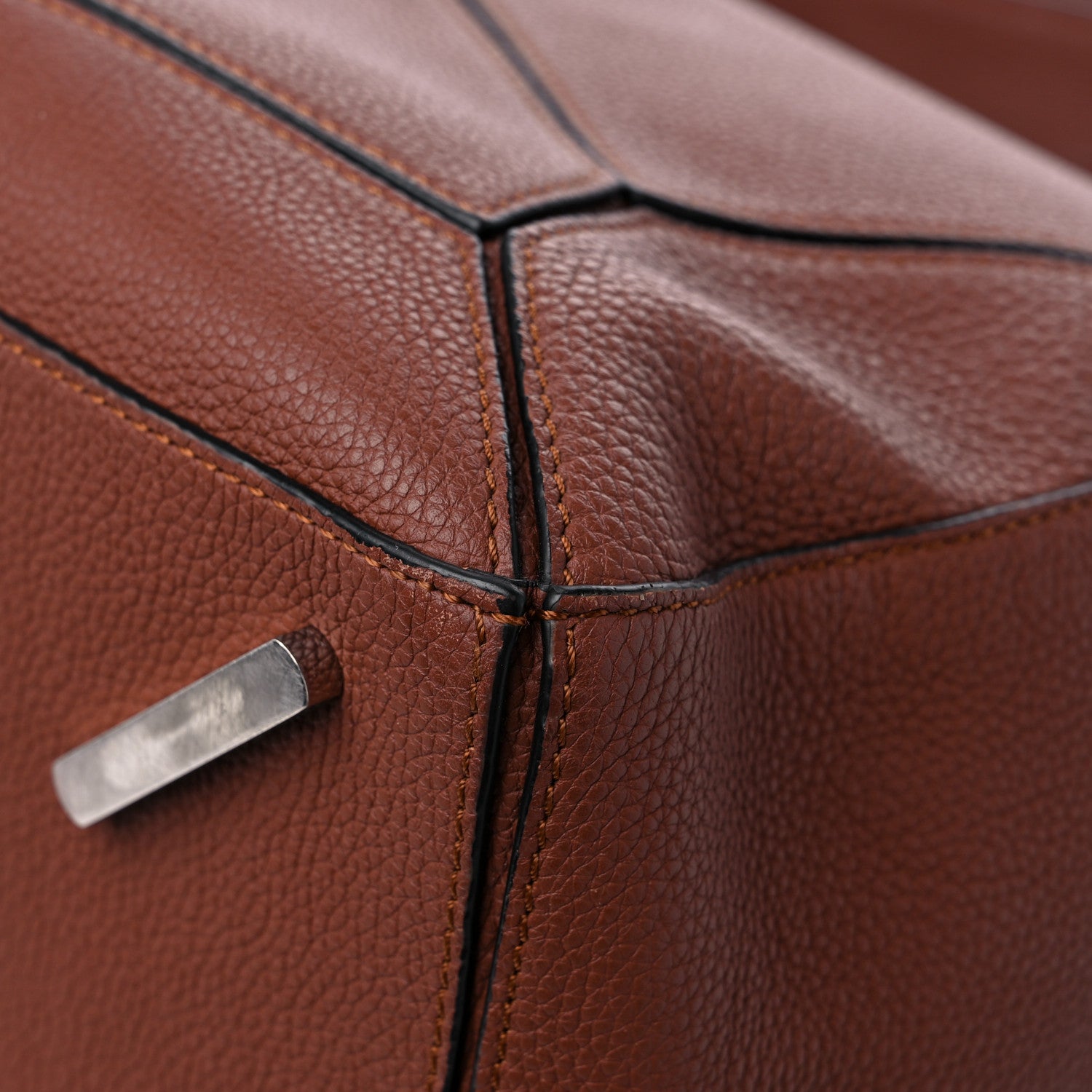 Loewe Calfskin Large Puzzle Bag Brown 8 of 15