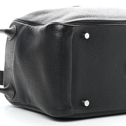Hermes Taurillon Clemence Lindy 30 Black 8 of 9