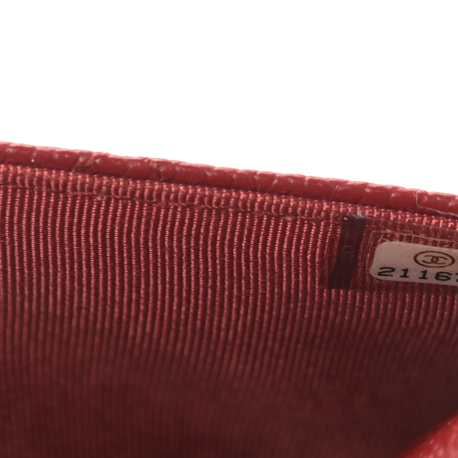 Chanel Caviar Quilted Wallet On Chain WOC Red 8 of 12