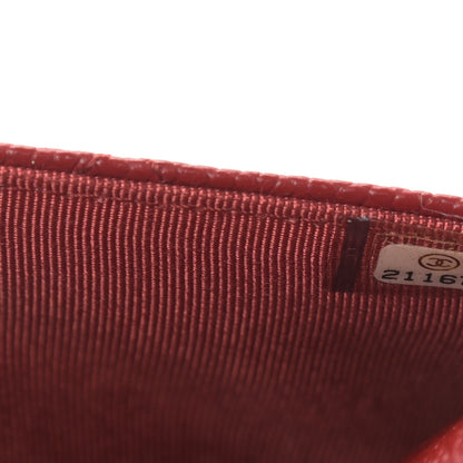 Chanel Caviar Quilted Wallet On Chain WOC Red 8 of 12
