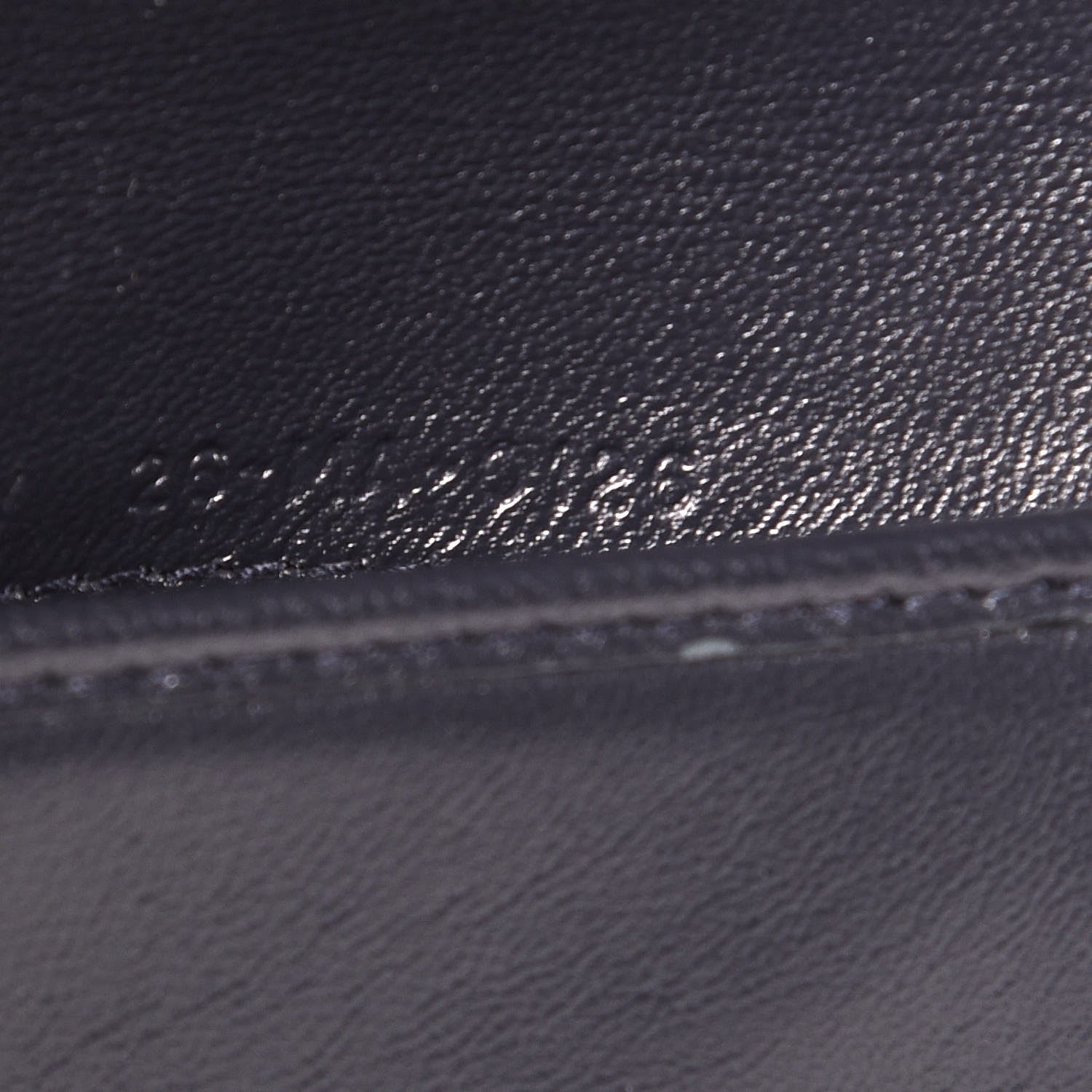 Christian Dior Metallic Patent Micro-Cannage Diorama Elancee Wallet Mirror Blue 8 of 9