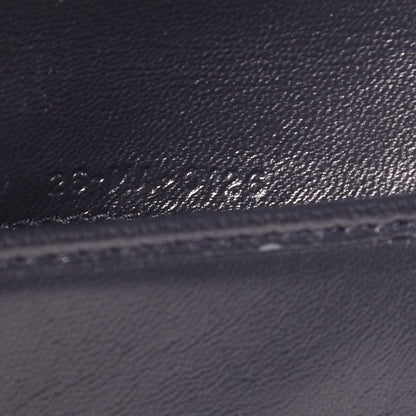 Christian Dior Metallic Patent Micro-Cannage Diorama Elancee Wallet Mirror Blue 8 of 9