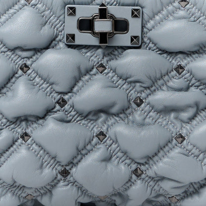 Valentino Garavani Nappa Spikeme Clutch Nuage 8 of 11