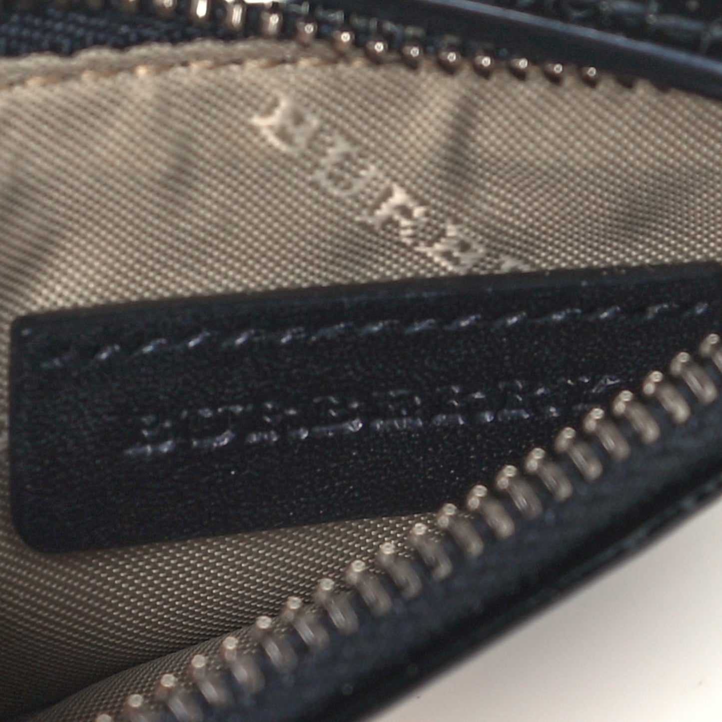 Nova Check Patent Zip Card Holder Black