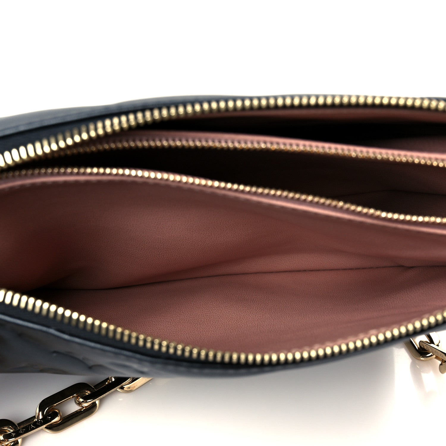 Louis Vuitton Lambskin Embossed Monogram Coussin PM Black 7 of 11