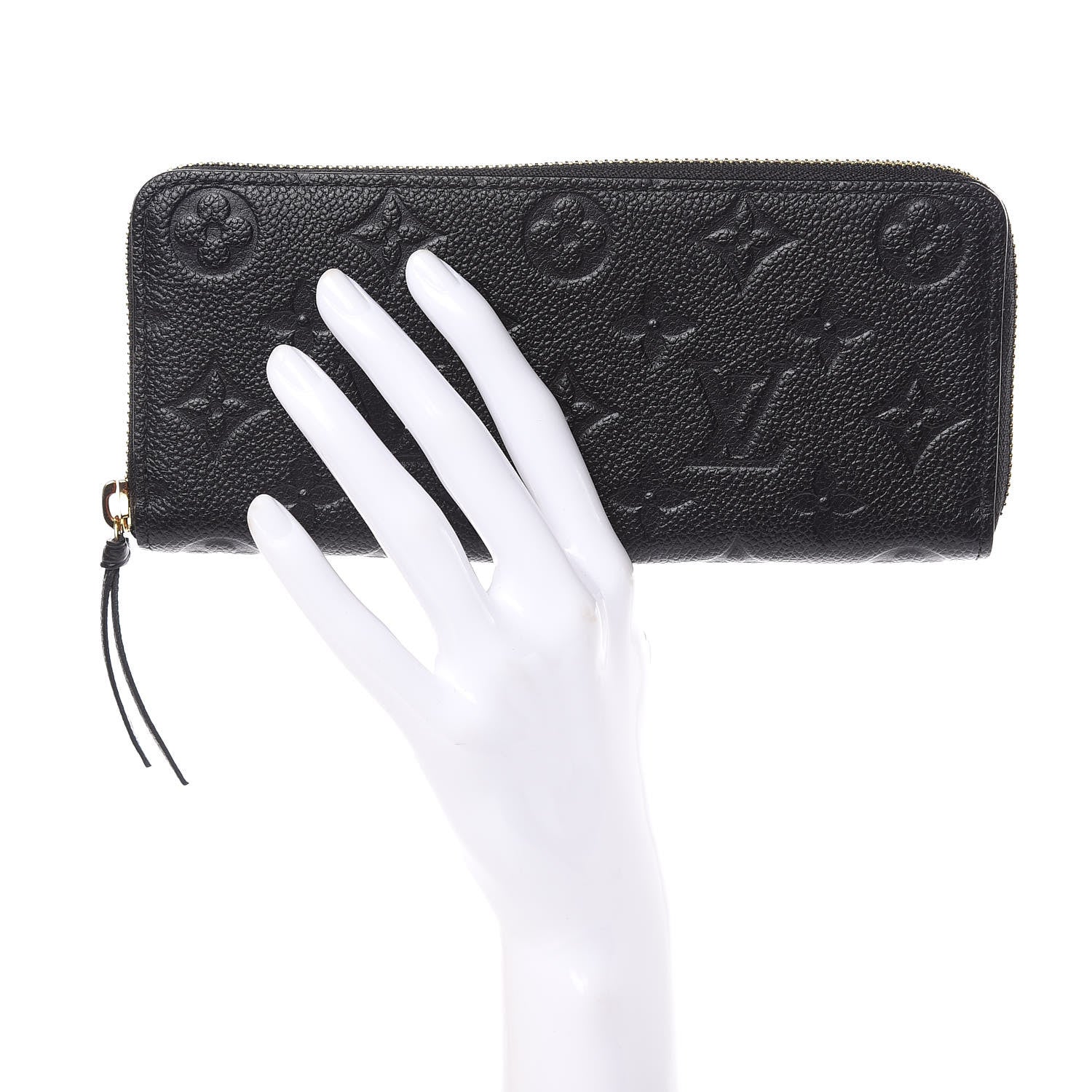 Louis Vuitton Empreinte Clemence Wallet Black 2 of 10