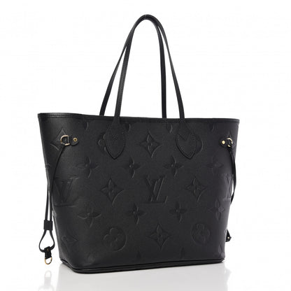 Louis Vuitton Empreinte Monogram Giant Neverfull MM Black 3 of 8