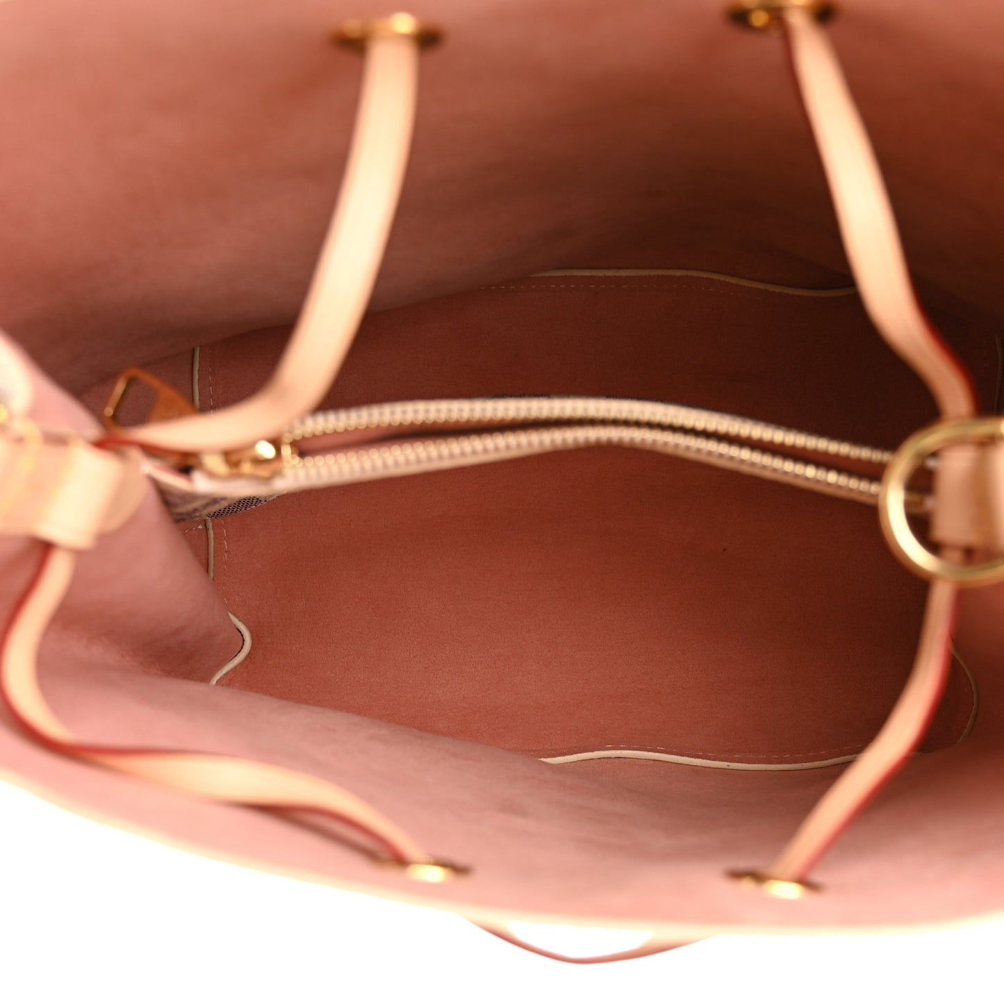 Damier Azur Braided Neonoe MM Peach Cream