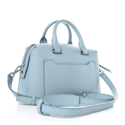 MCM Grained Calfskin Small Ella Boston Sky Blue 3 of 15