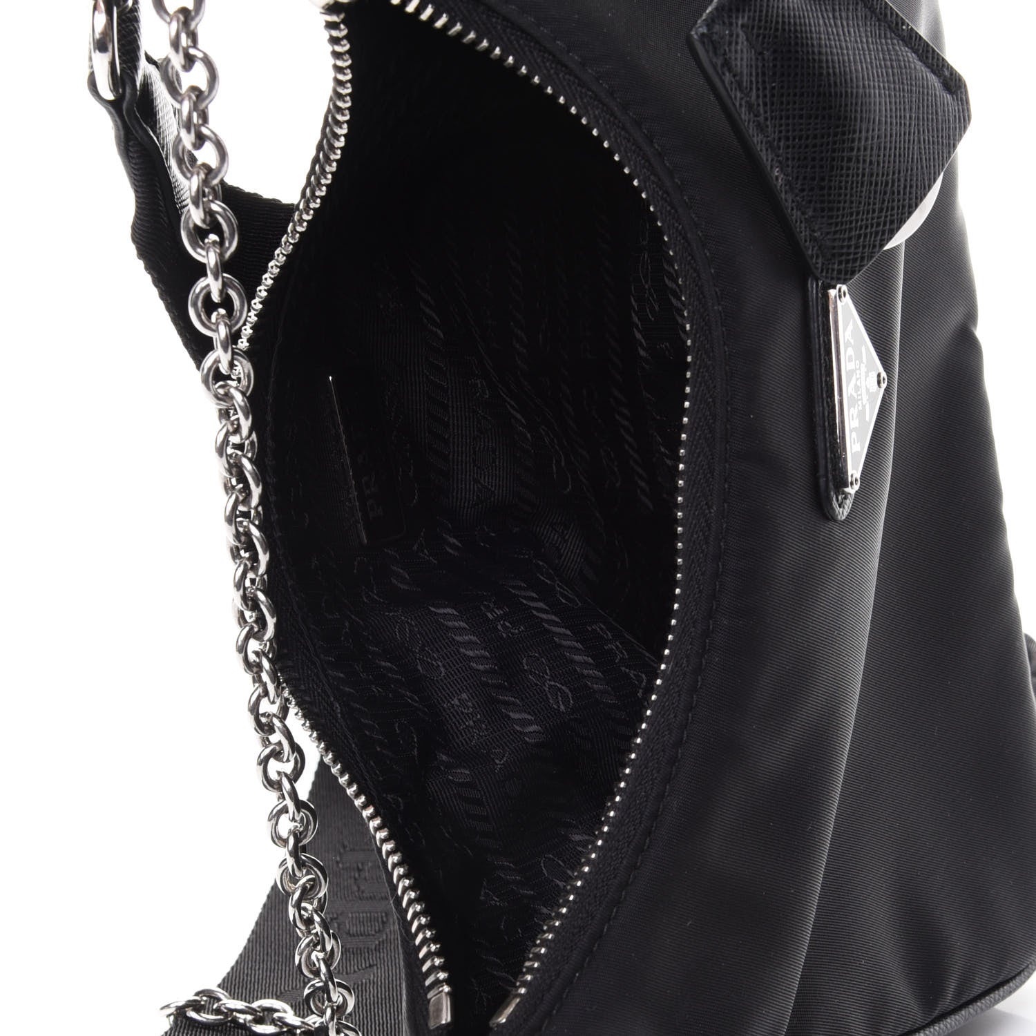 Prada Nylon Re-Edition 2005 Shoulder Bag Black 4 of 4