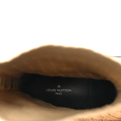 Louis Vuitton Glitter Stretch Textile Monogram LV Archlight Sneaker Boots 40 Gold Black 8 of 8