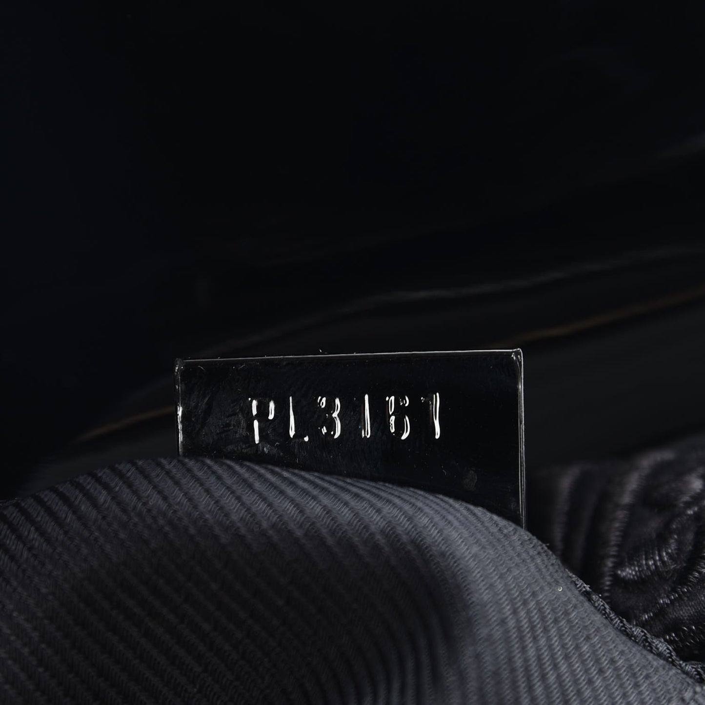Satin Dentelle Pochette Black