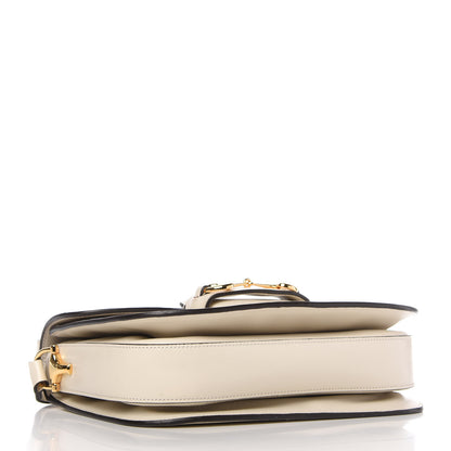 Gucci Azalea Calfskin Horsebit 1955 Shoulder Bag Mystic White 4 of 10