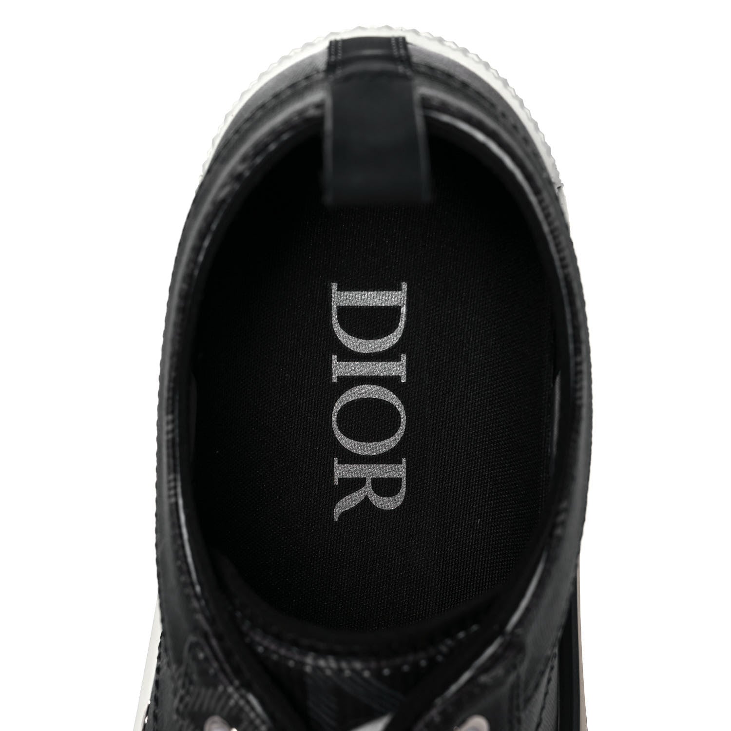 Christian Dior Canvas CD Diamond Mens B23 Low Top Sneakers 45 Black 7 of 9