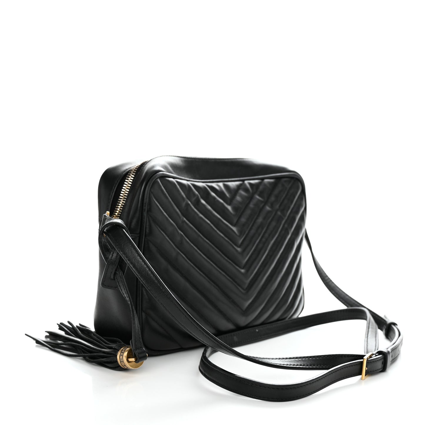 Calfskin Matelasse Monogram Lou Camera Bag Black
