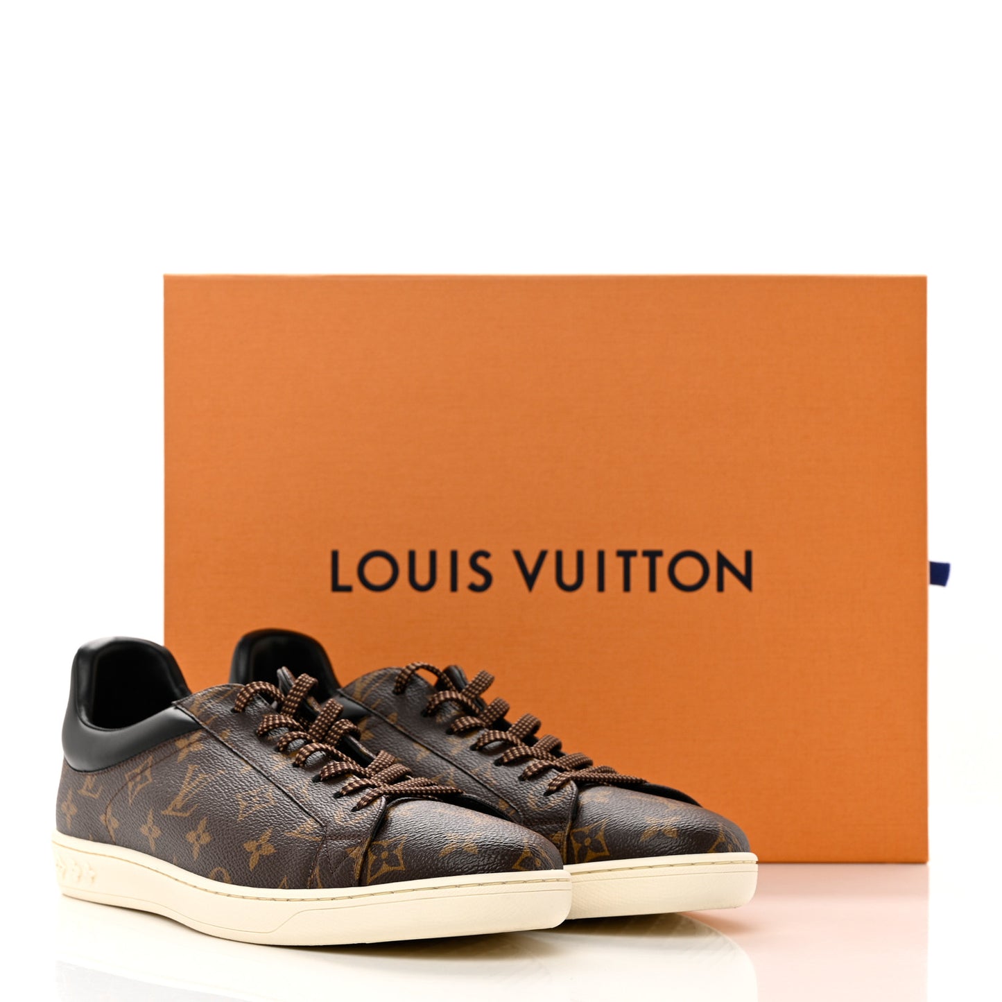 Calfskin Monogram Mens Luxembourg Sneakers 10.5