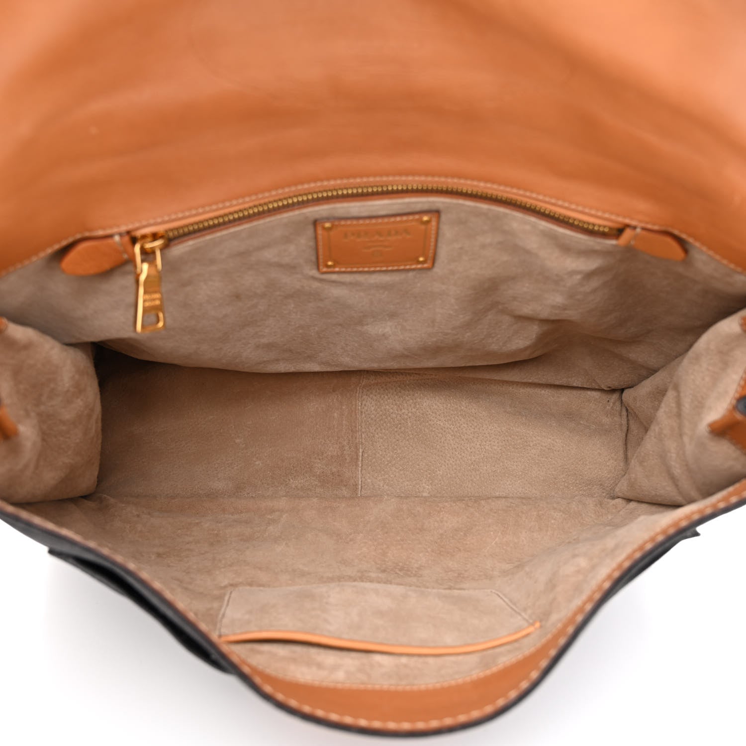 Prada Canvas Canapa Righe Striped Top Handle Satchel Gendarme 4 of 10