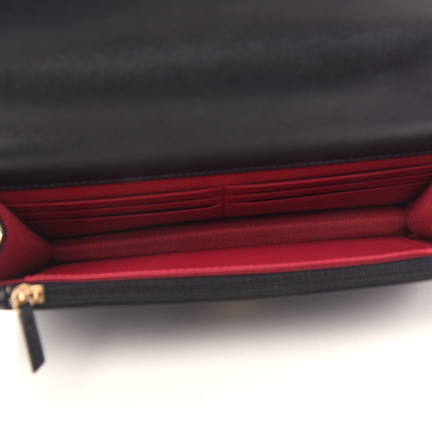 Goatskin Quilted Chanel 19 Wallet On Chain WOC Black