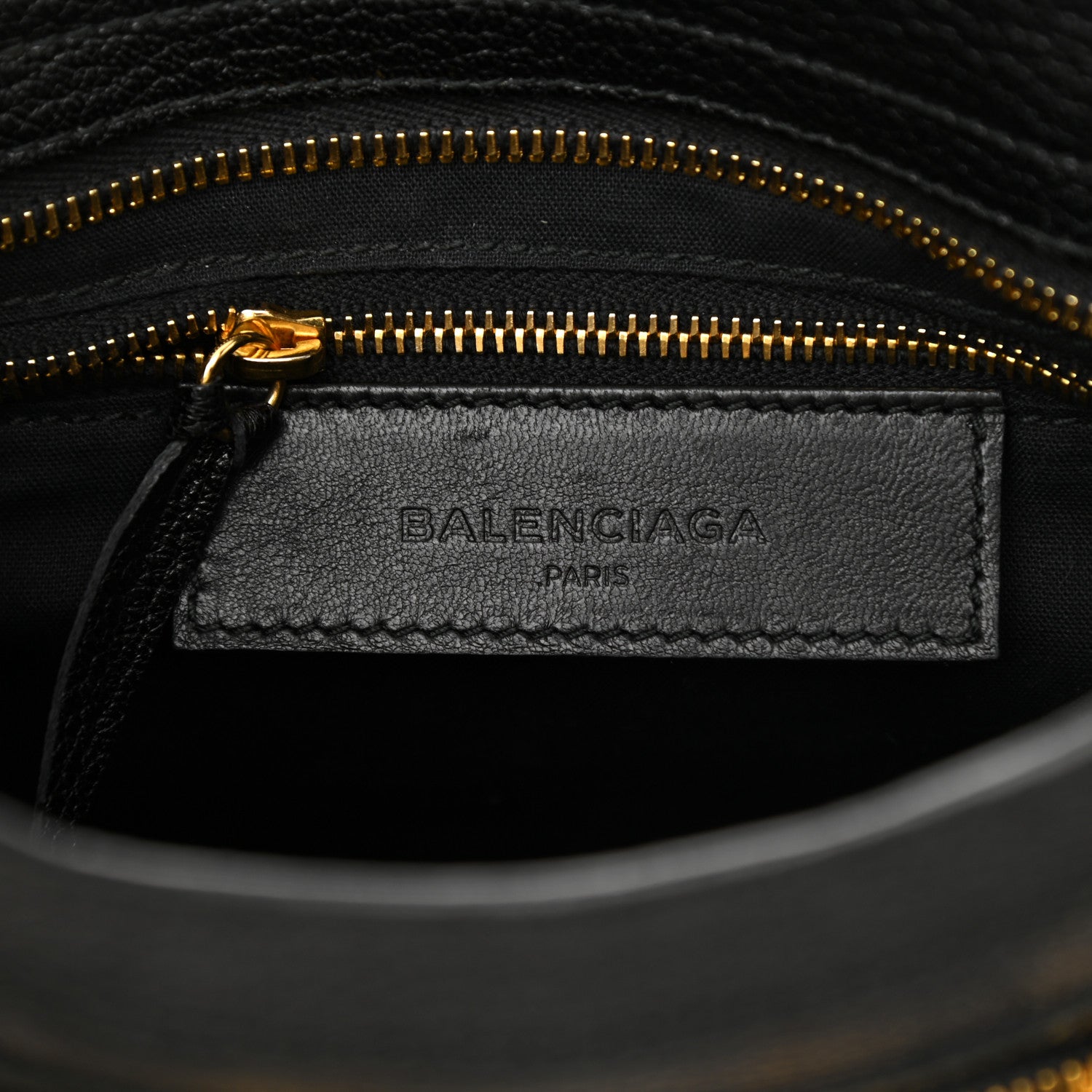 Balenciaga Chevre Gold Metallic Edge Hardware Mini City Black 6 of 11