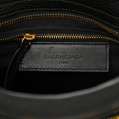 Balenciaga Chevre Gold Metallic Edge Hardware Mini City Black 6 of 11