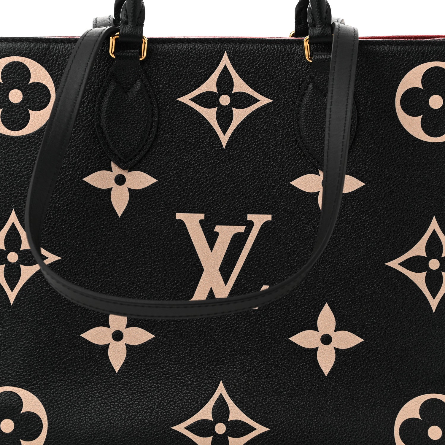 Louis Vuitton Empreinte Monogram Giant Onthego MM Black Beige 7 of 9