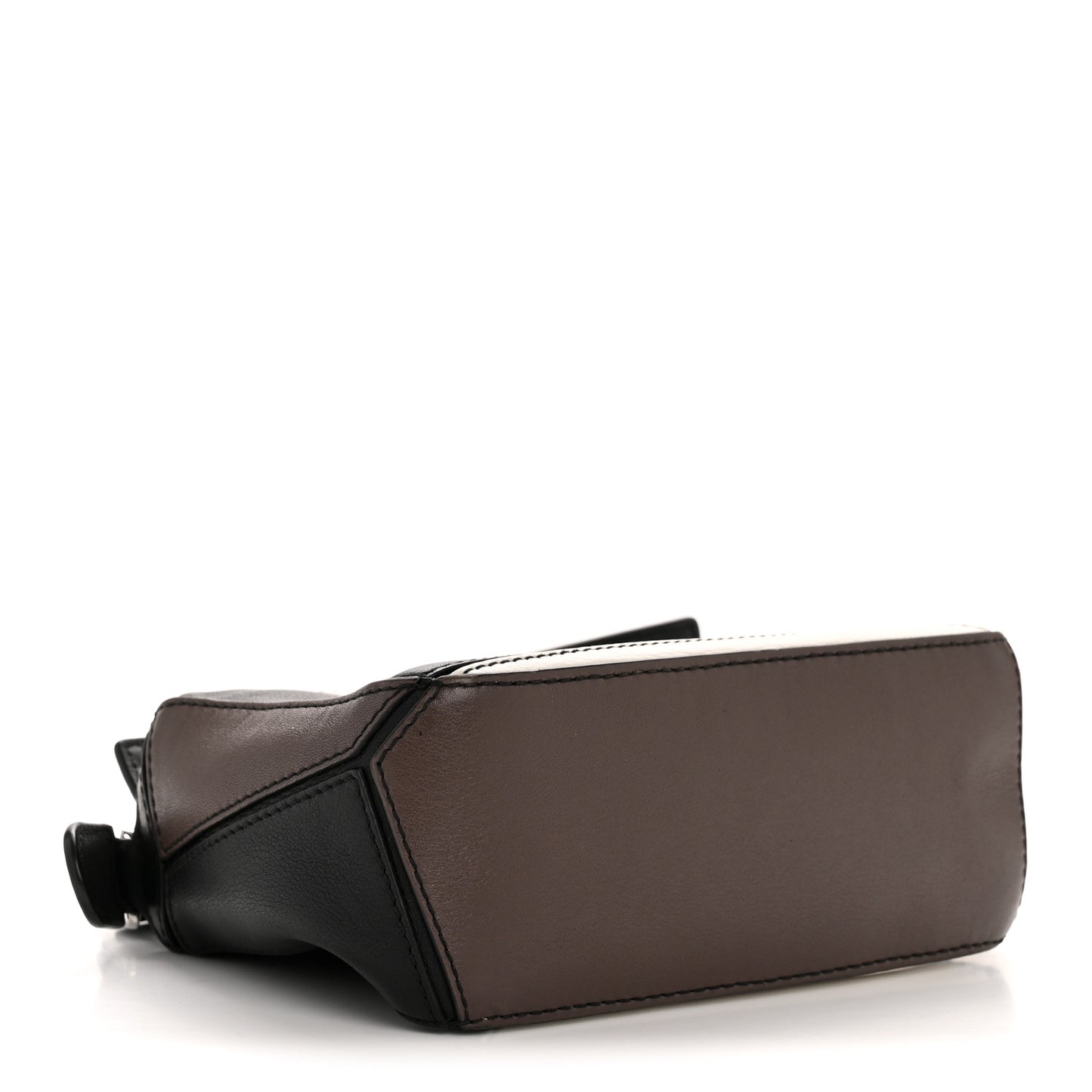 Calfskin Mini Puzzle Bag Black Taupe