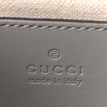 Gucci Calfskin GG Matelasse Small Slim Chain Shoulder Bag Dusty Grey Natural 6 of 10