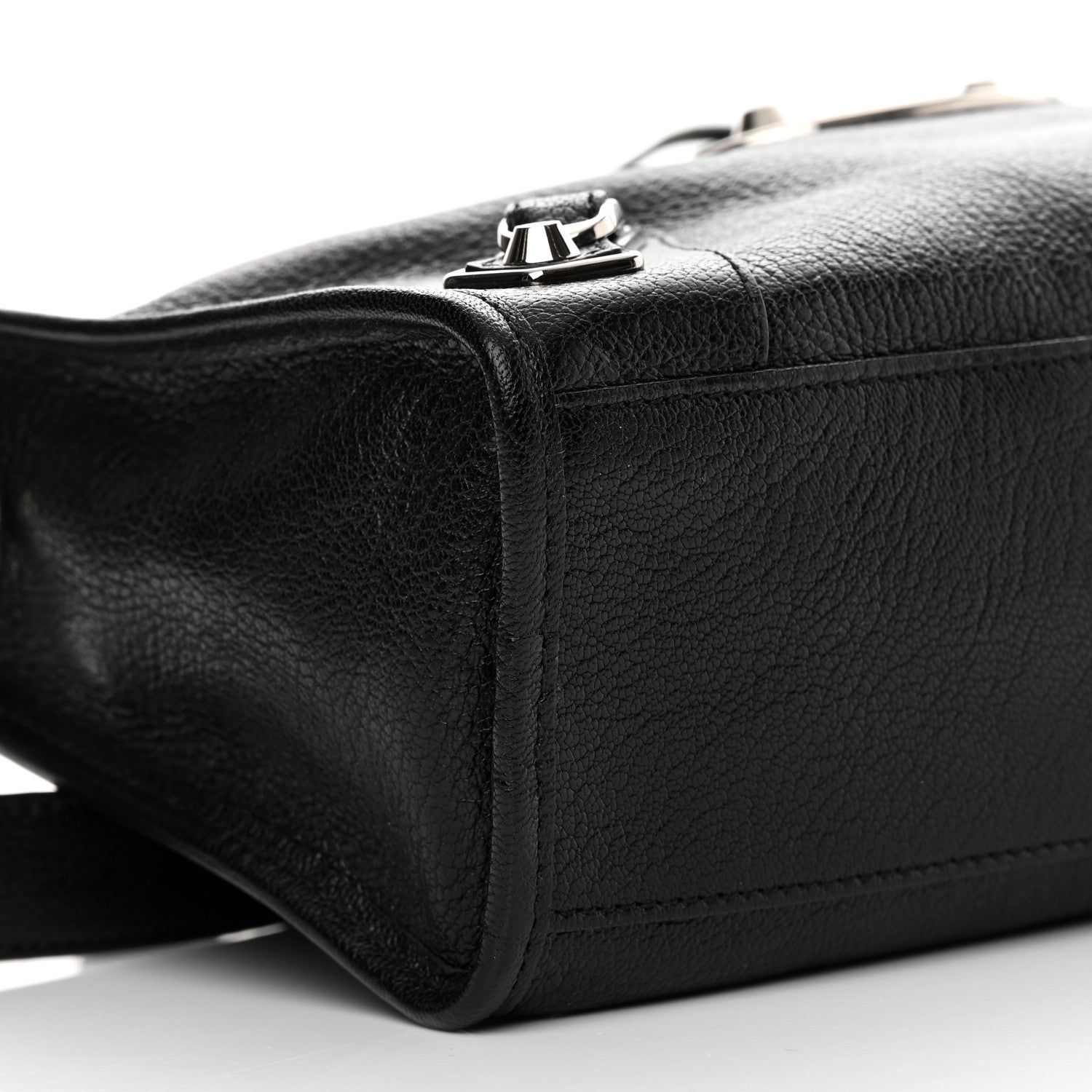 Balenciaga Chevre Silver Metallic Edge Hardware S City Black 9 of 12