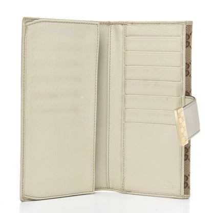 Gucci Monogram Icon Bar Continental Flap Wallet Off White 5 of 14
