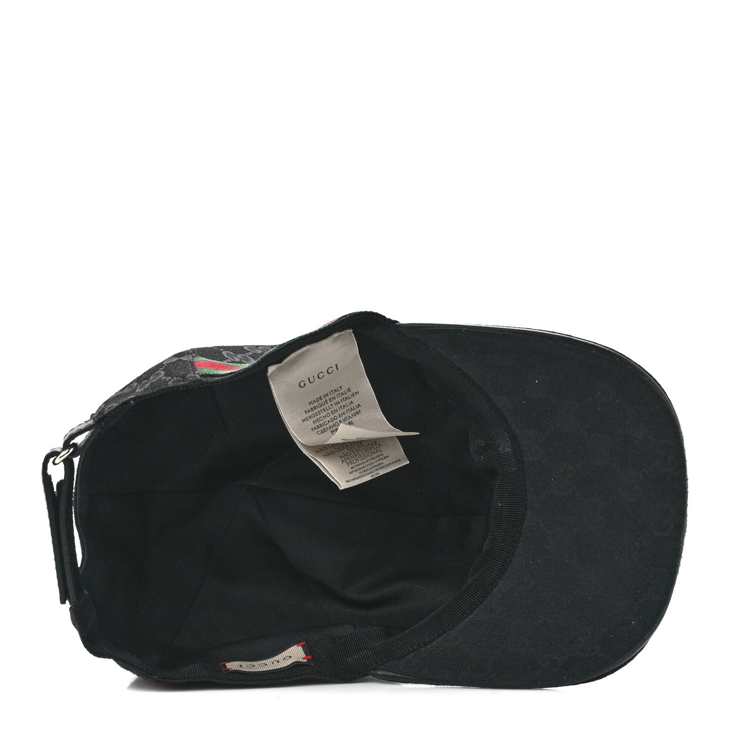 Monogram Web Baseball Hat XL Black