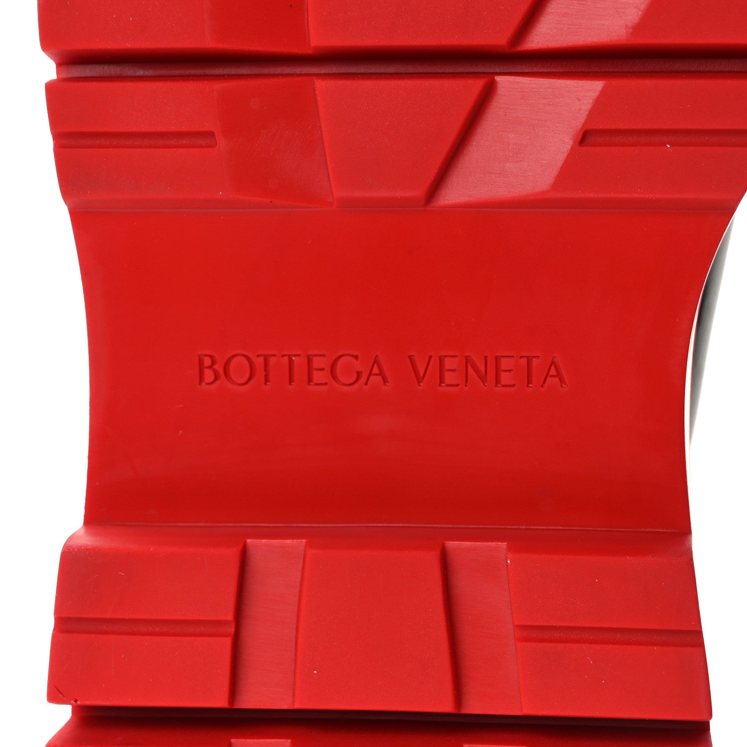 Bottega Veneta Calfskin Mens The Tire Cropped Chelsea Boots 40 Black Bright Red 6 of 10