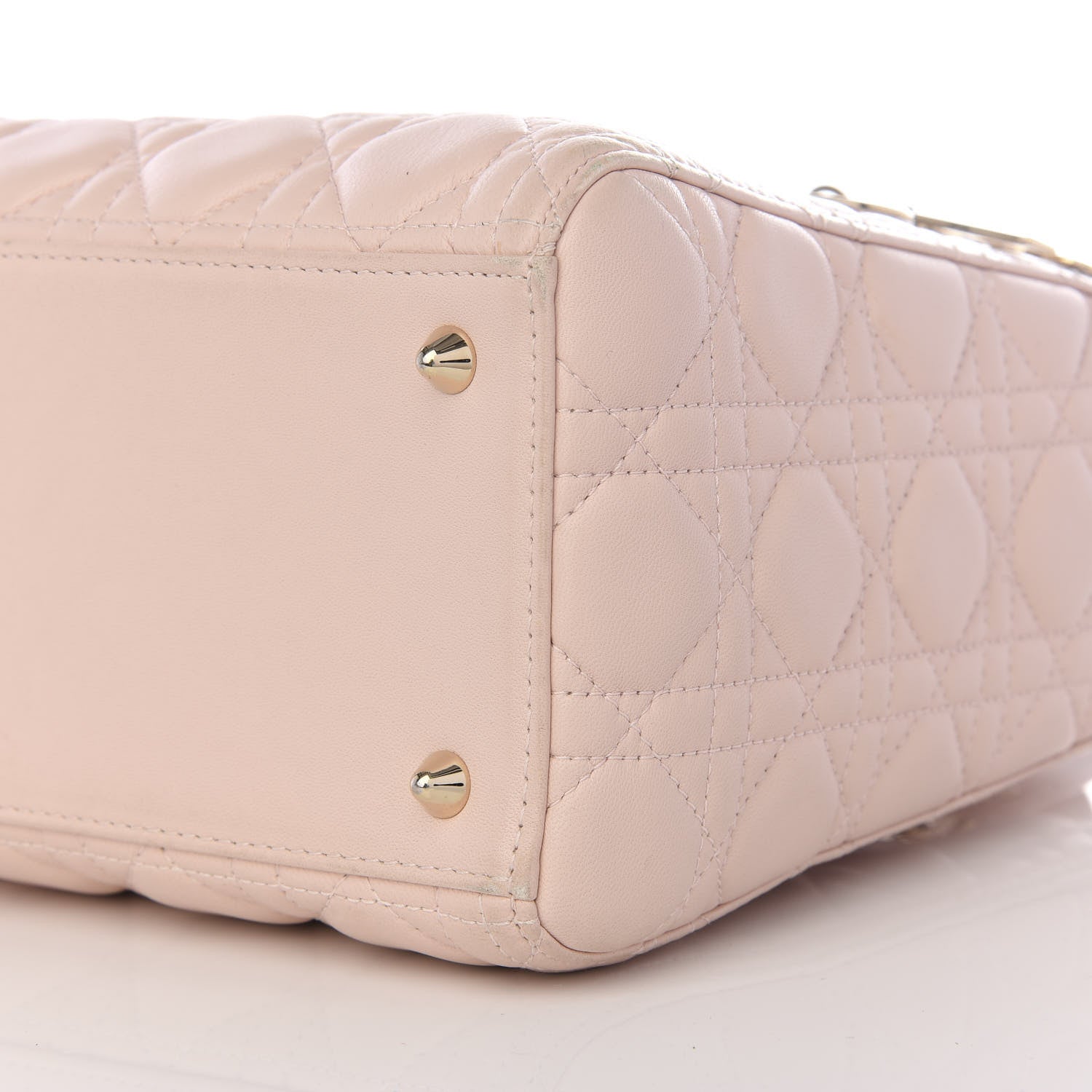 Christian Dior Lambskin Cannage Medium Lady Dior Light Pink 6 of 8