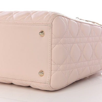 Christian Dior Lambskin Cannage Medium Lady Dior Light Pink 6 of 8