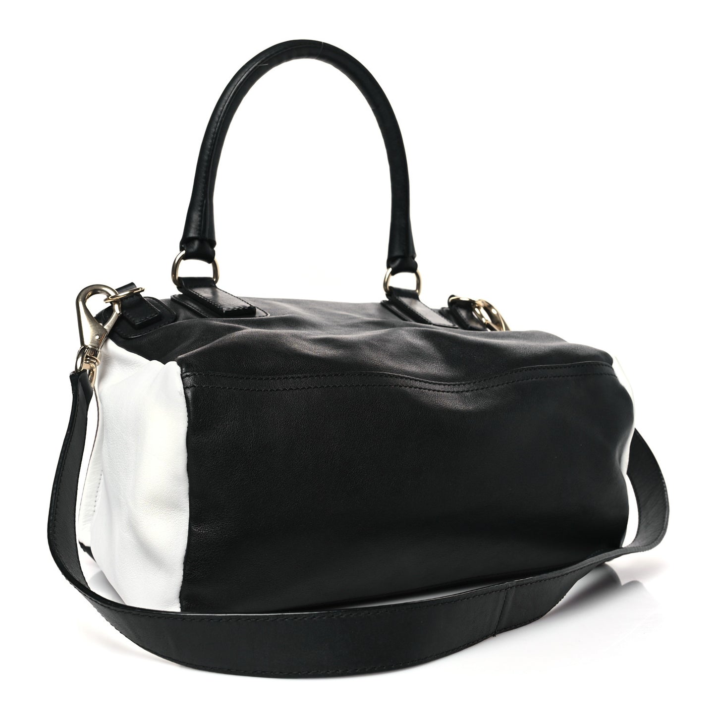 Sugar Goatskin Medium Tri-Color Pandora Black Linen White