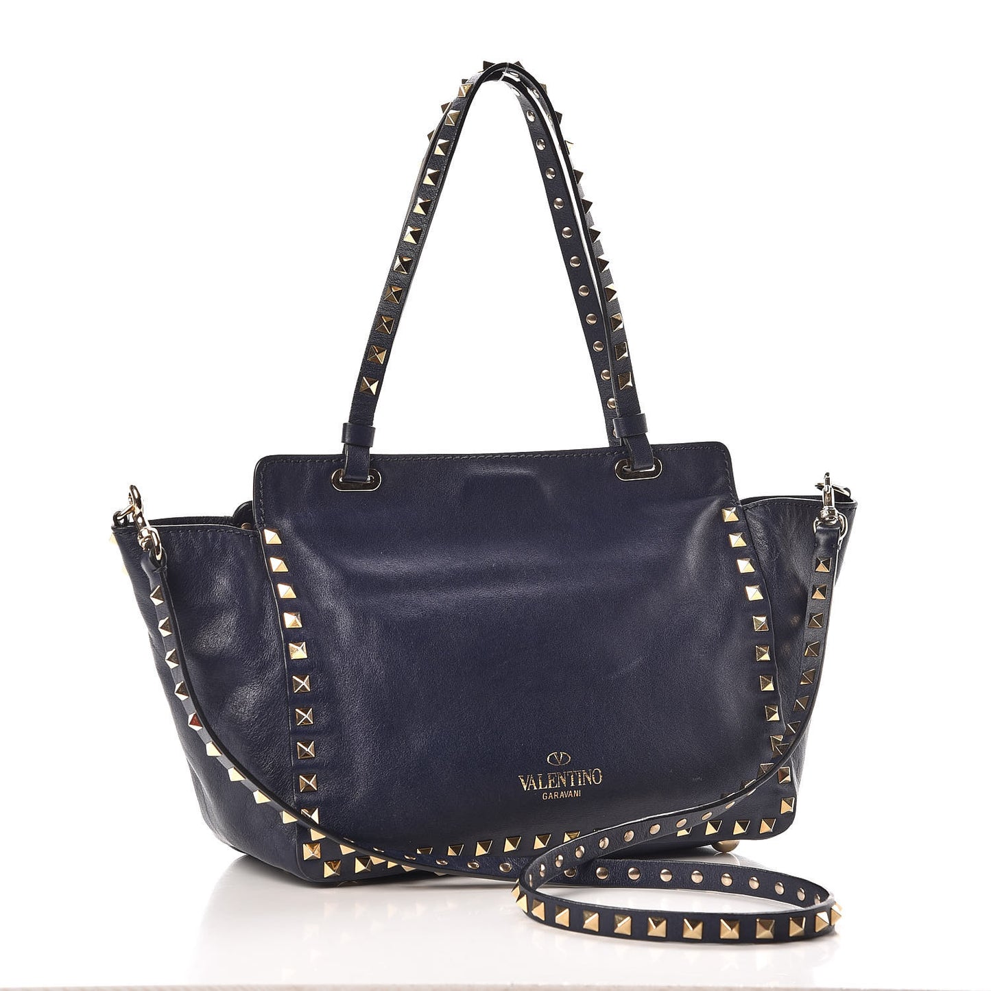 Vitello Small Rockstud Tote Marine