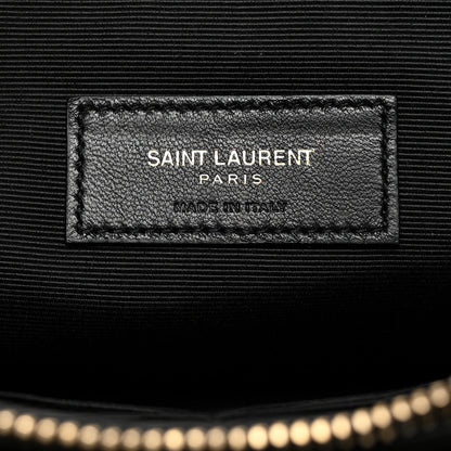 Saint Laurent Calfskin Matelasse Monogram Cassandre Tablet Pouch Black 6 of 7