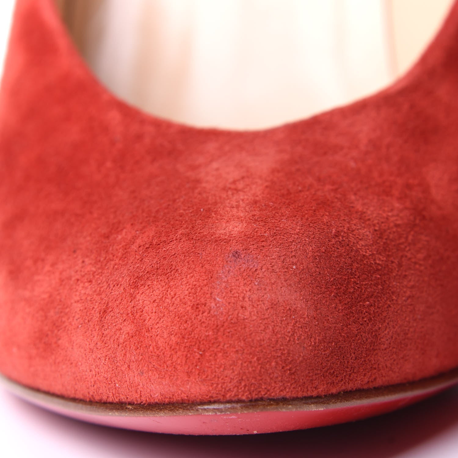 Christian Louboutin Veau Velours Pumps 37 Flamenco 10 of 10