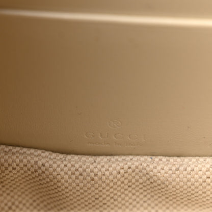 Gucci Boarded Dyana Lux Calfskin Web Mini Bamboo 1947 Top Handle Bag Mystic White 6 of 12