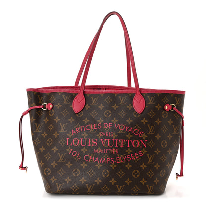 Louis Vuitton Monogram Articles de Voyage Ikat Neverfull MM Rose Indien 1 of 9