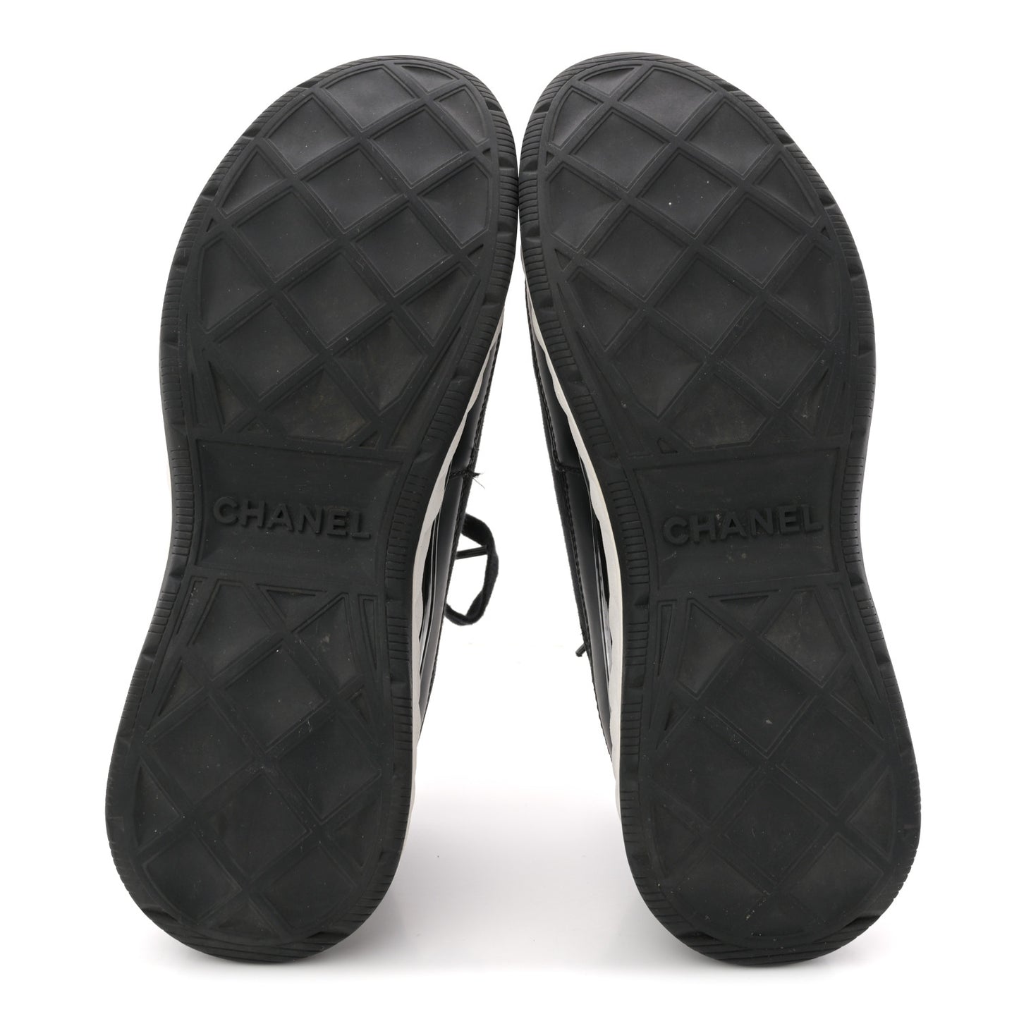 Velvet Calfskin Mixed Fibers CC Sneakers 40 Black