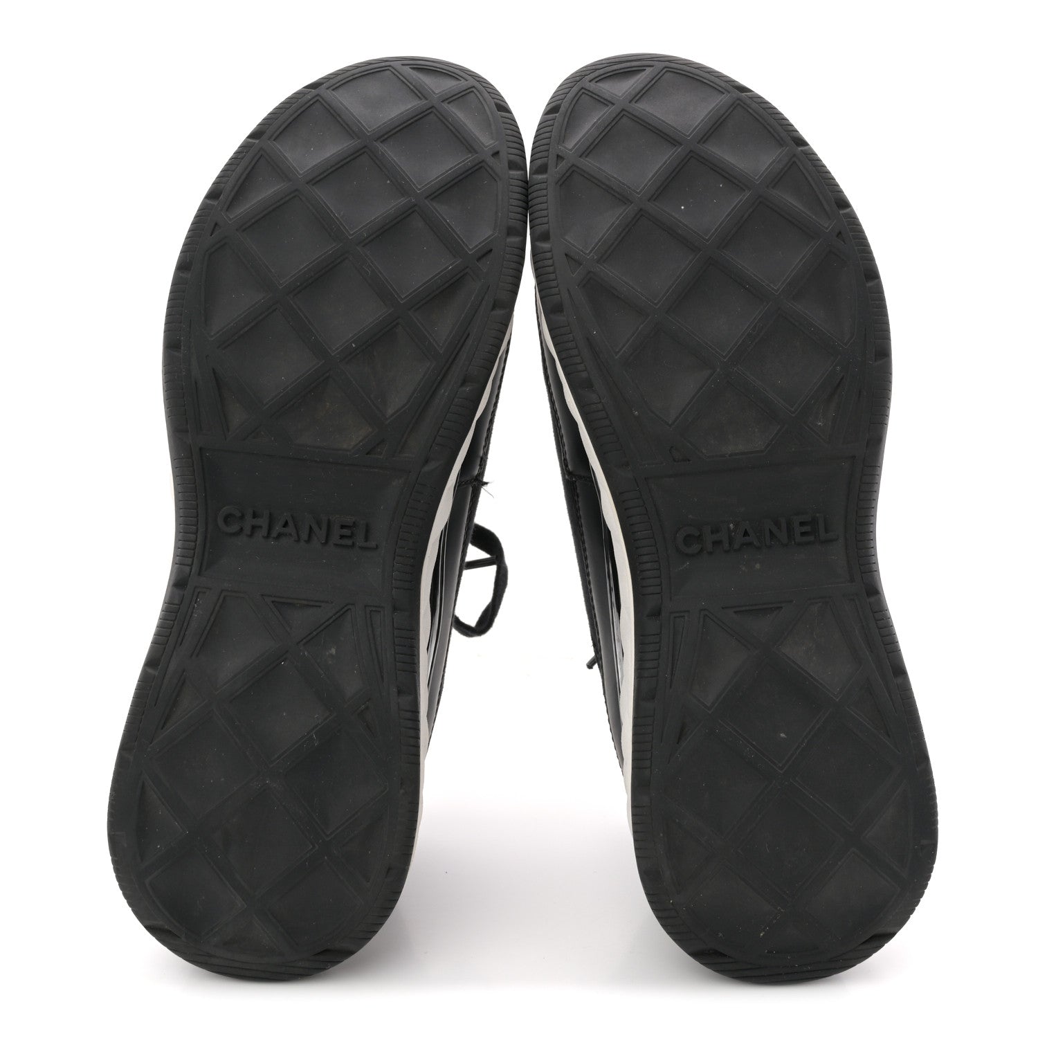 Chanel Velvet Calfskin Mixed Fibers CC Sneakers 40 Black 7 of 12