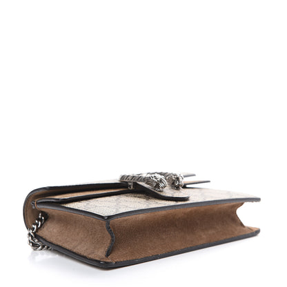 Gucci GG Supreme Monogram Super Mini Dionysus Shoulder Bag Taupe 3 of 11