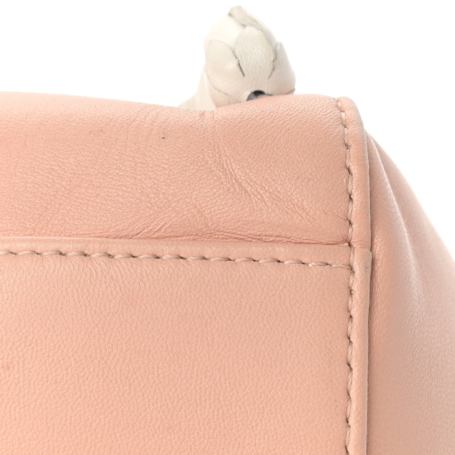Fendi Nappa Rosebud Mini Peekaboo Iconic Satchel Baby Pink 24 of 26